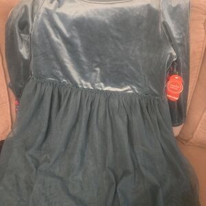 wonder nation Green Velvet & Tulle Dress